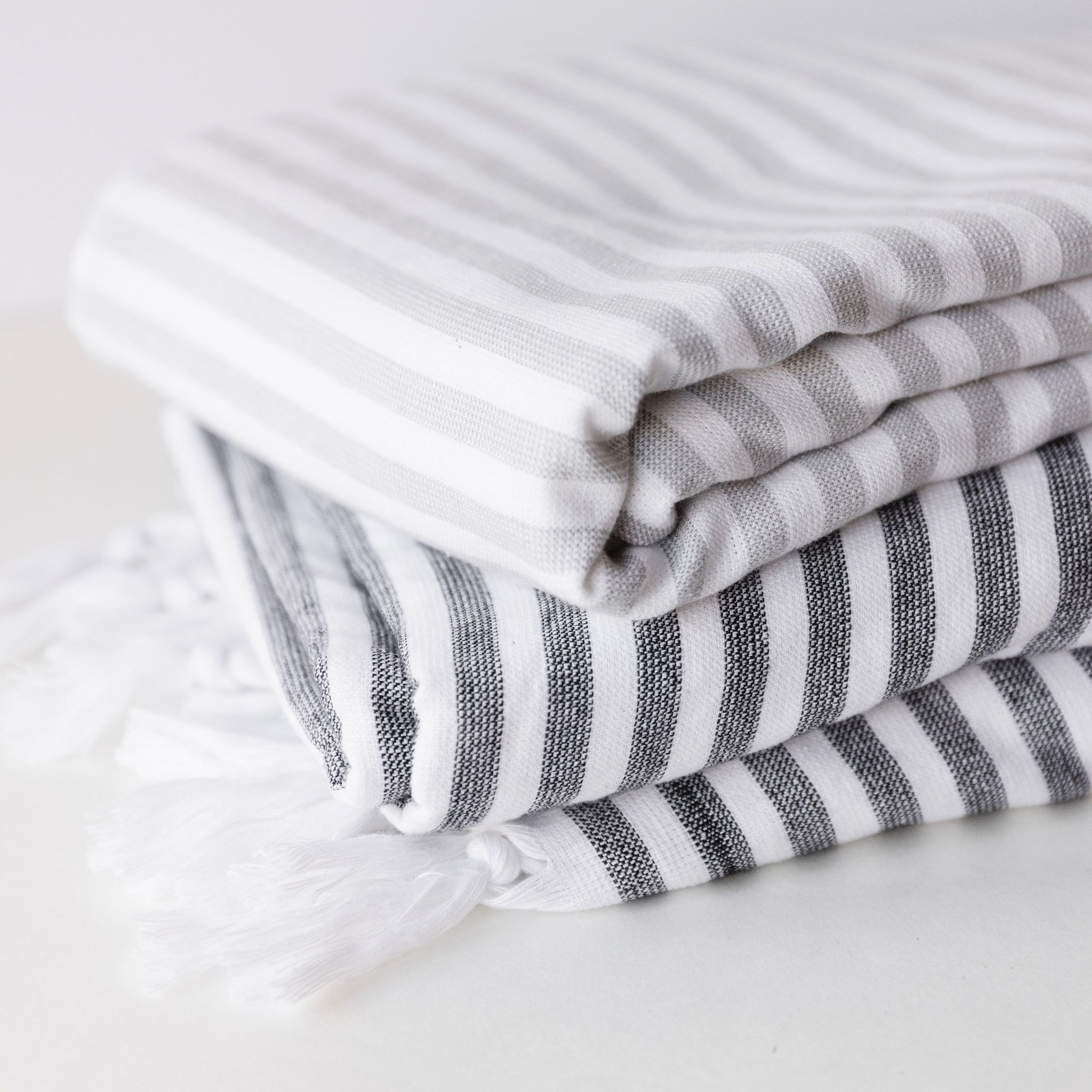 Wheaton Striped Linen/Cotton Napkins